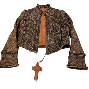 Double D Ranch Studded Leather Jacket